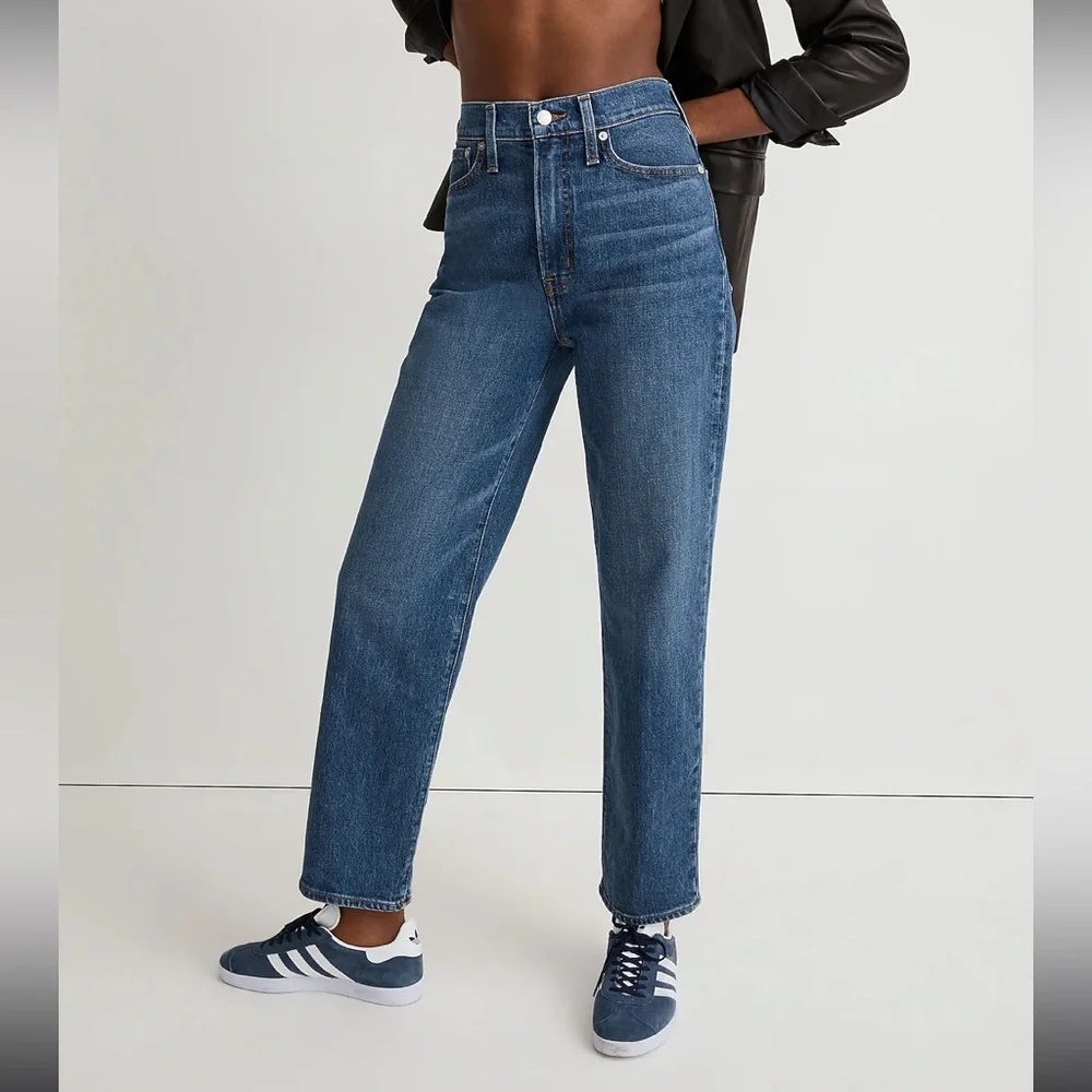 Size 28 Madewell The Perfect Vintage Straight Jean in Mayfield Wash - Picture 5 of 6